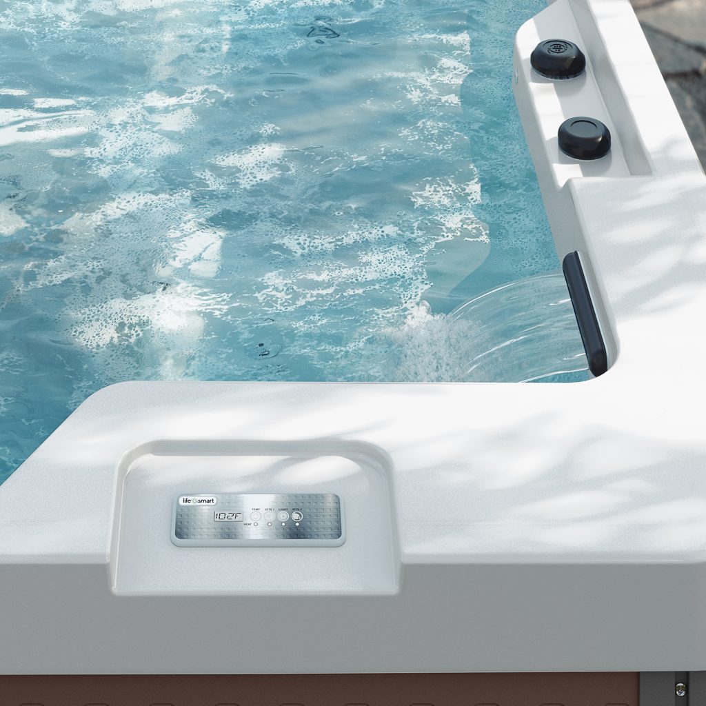 Acacia Lounge (in Alpine White/Mocha Brown)