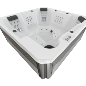 Palmetto Lounge Alpine White  Lunar Gray