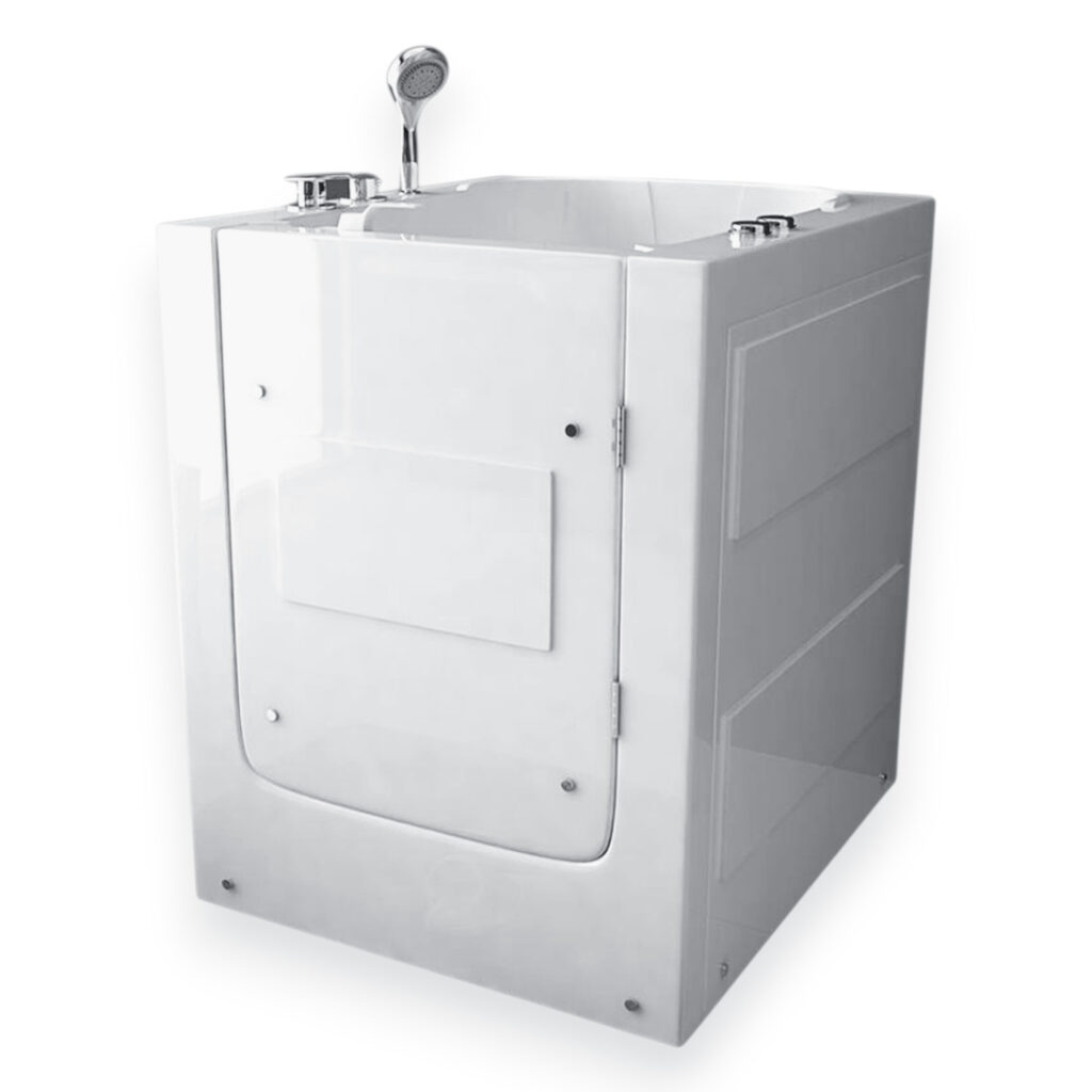 36.5” x 32.5” Walk-In Whirlpool Tub with Seat, Light & 7 Jets - Florida