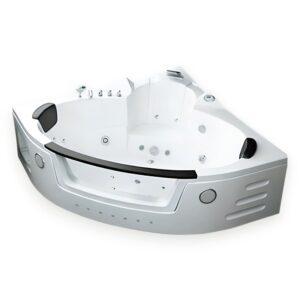 59” x 59” Whirlpool Bathtub Dual Pump, Heater & Chromotherapy - Sant'Angels