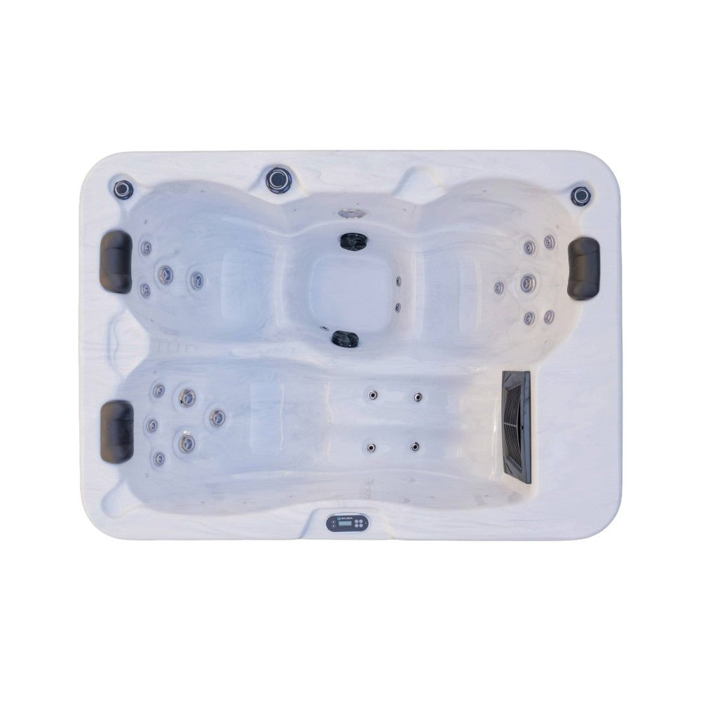 Luxury Spas Allure 3-Person 120V/240V Hybrid Plug N Play Hot Tub - Jacuzzi Holding