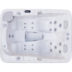 Luxury Spas Largo 3-Person 120V/240V Hybrid Plug N Play Hot Tub - Jacuzzi Holding