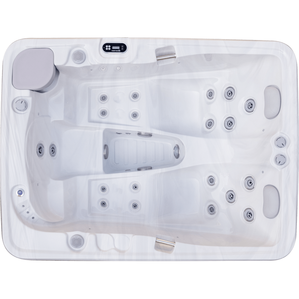 Luxury Spas Largo 3-Person 120V/240V Hybrid Plug N Play Hot Tub - Jacuzzi Holding
